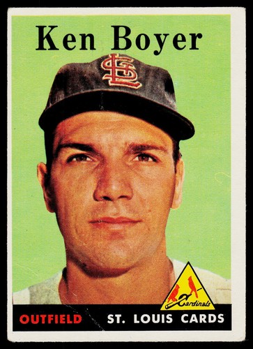 1958 topps ken boyer - 1958, louis