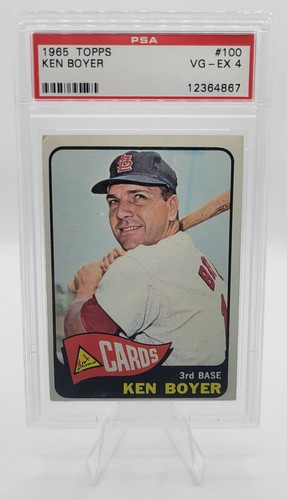1965 topps ken boyer - 1965, st.